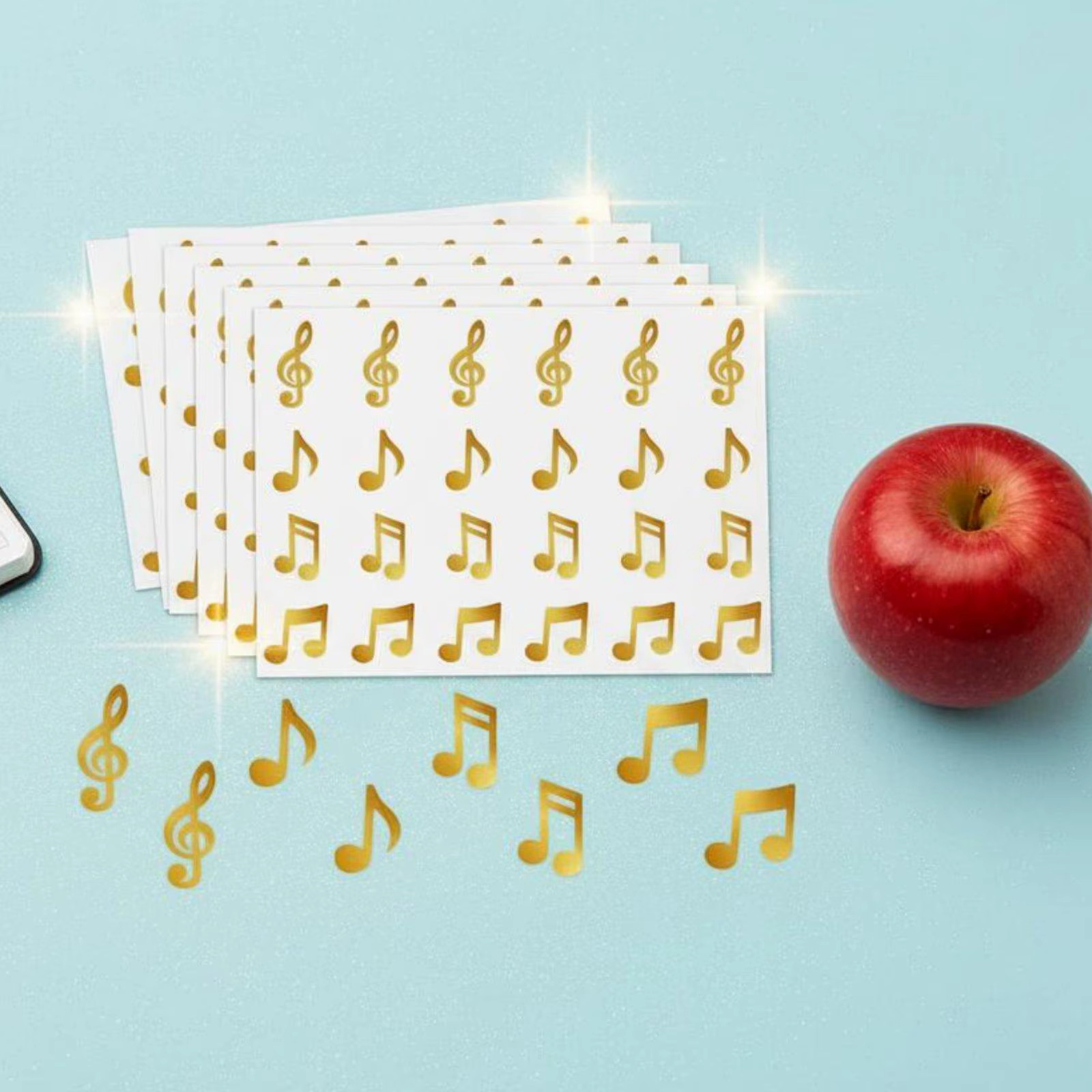 Adhesivos Musicales Brillantes para Partituras – Organiza y Decora - imagen 4