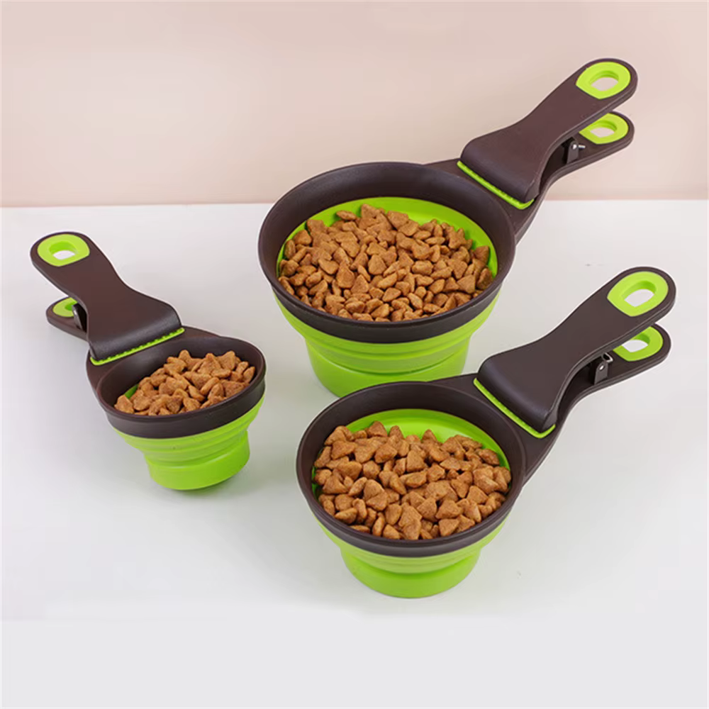Tazón plegable con medidor para perros y gatos con cuchara incluida - imagen 5