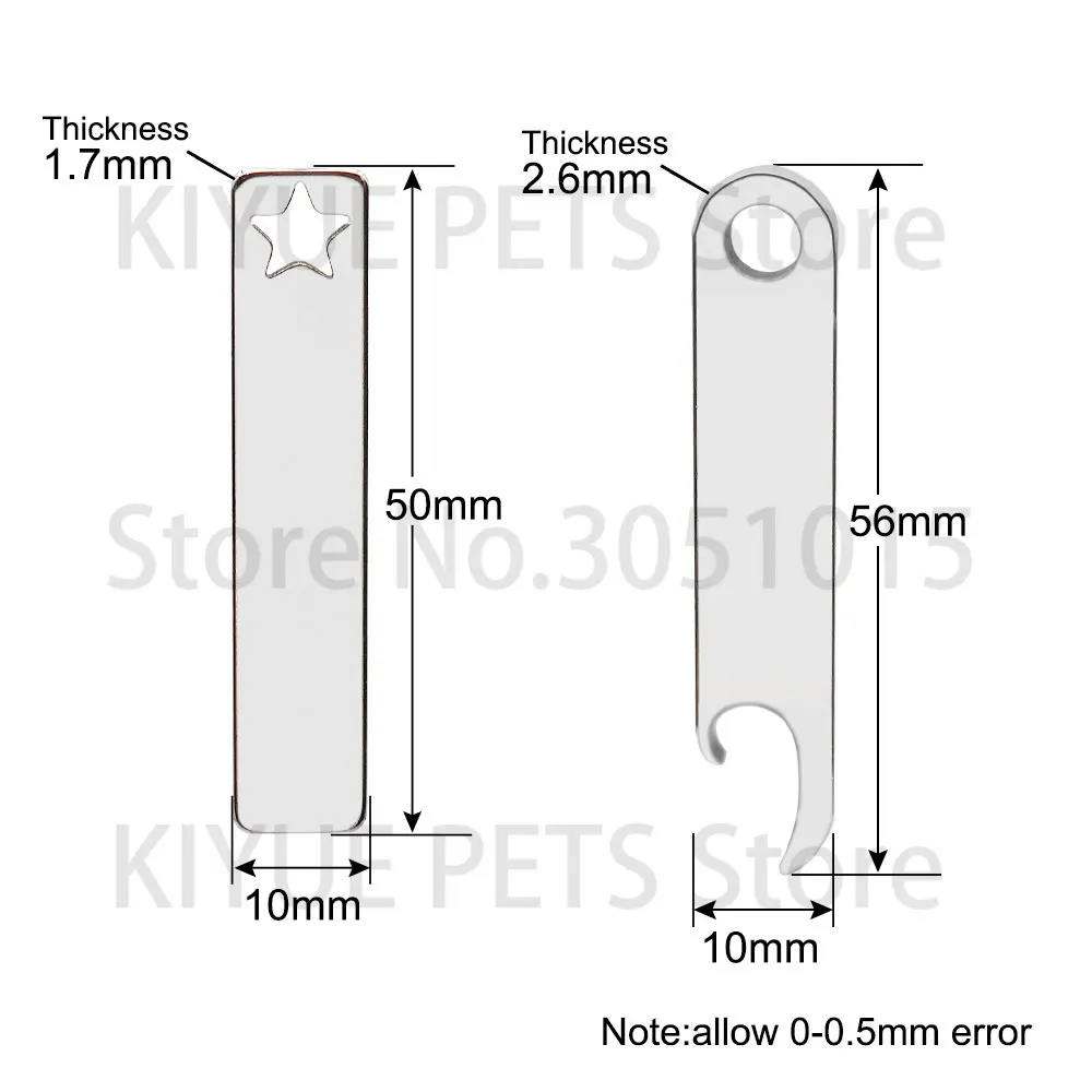Placas identificación personalizadas para perro – Acero inoxidable - imagen 3