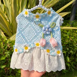 Vestido Tutú Floral de Verano para Perro y Gato