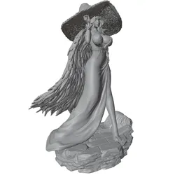 Figura de resina para modelismo a escala 1:24 sin pintar