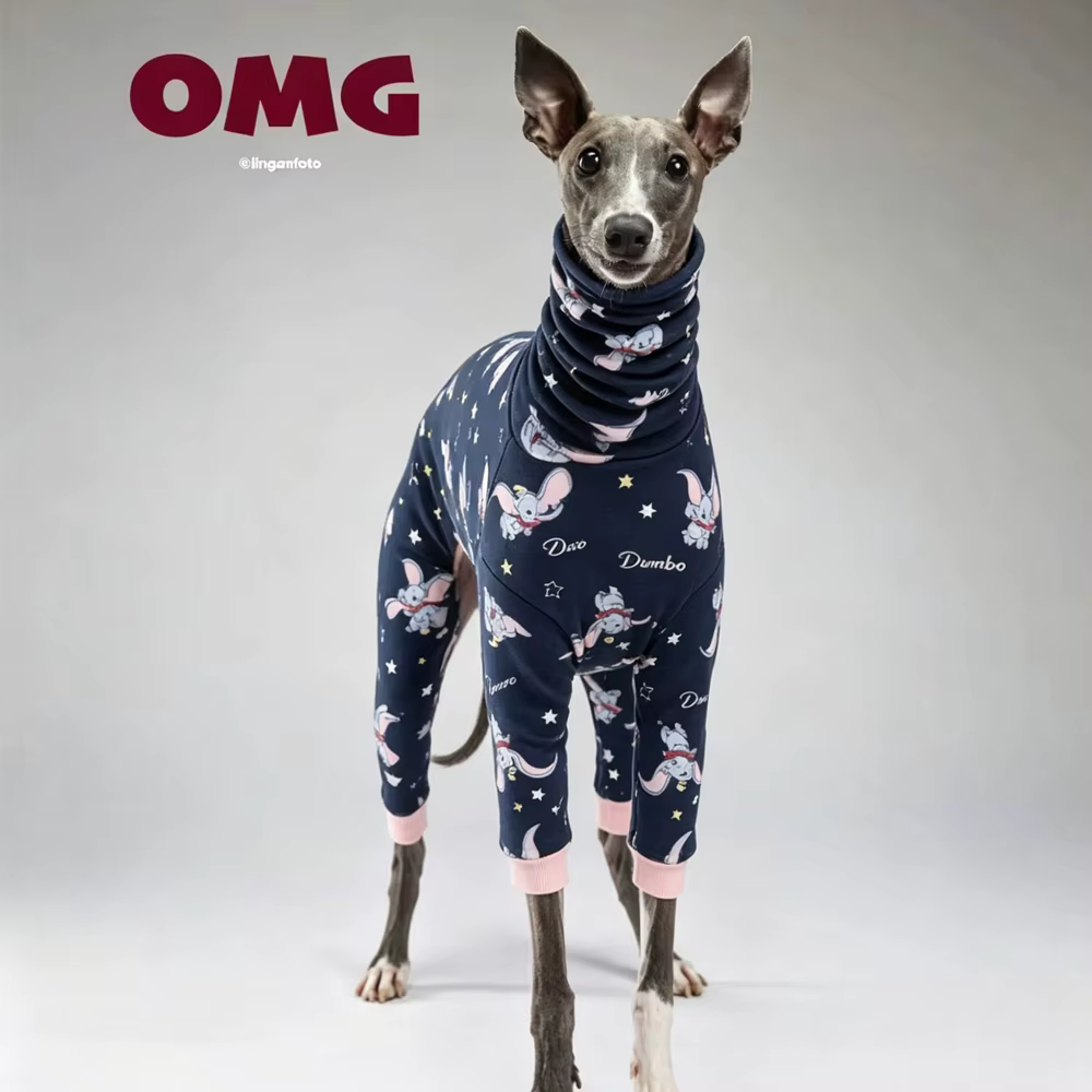 Suéter de cuello alto para perro: galgo italiano y whippet, suave