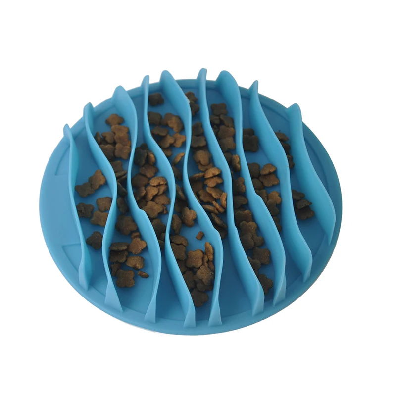 Cuenco slow feeder con relieve de jungla y base antideslizante
