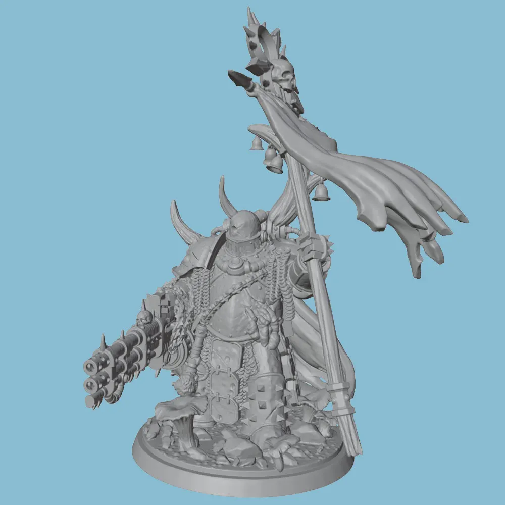 Figura completa montada sobre base