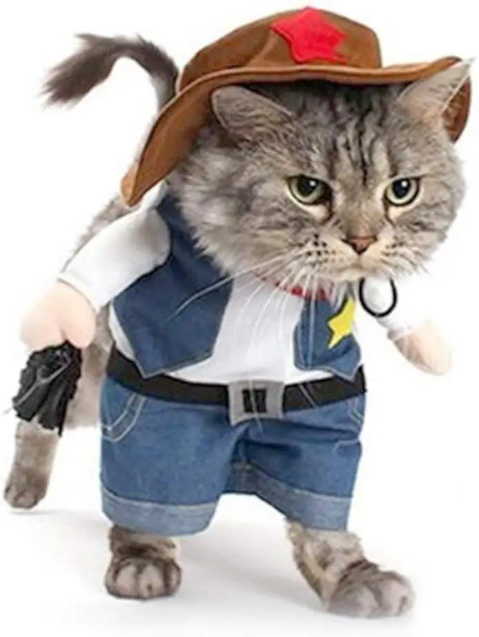 Disfraz vaquero para mascota – vista frontal