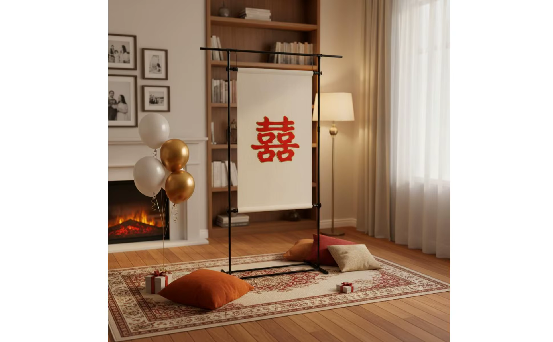 Fondo decorativo con soporte