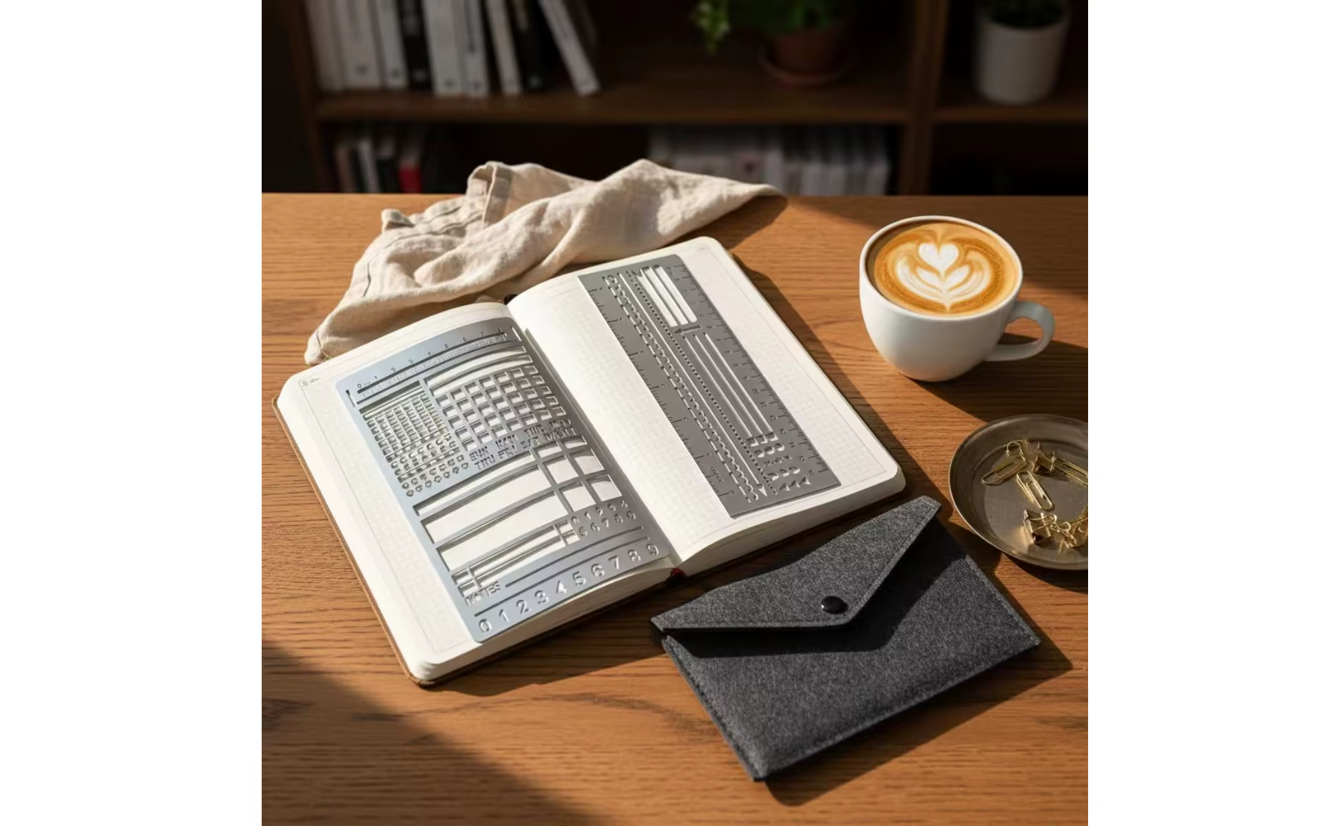 Estuche de almacenamiento para plantillas metálicas