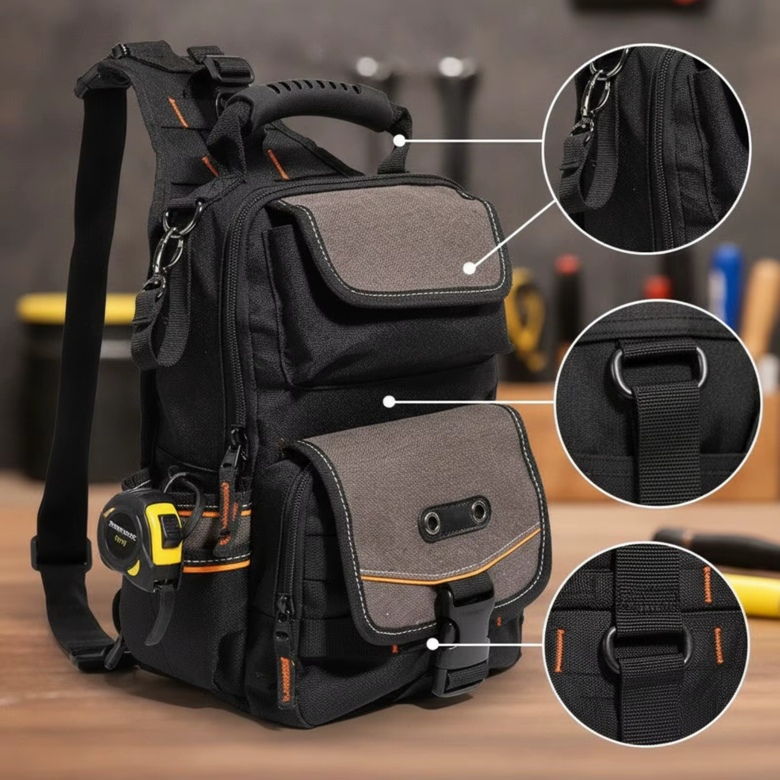 Bolsa organizadora para accesorios de mascota con múltiples compartimentos - imagen 4