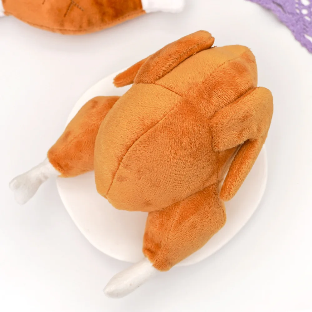 Juguete de peluche con sonido de pollo asado para perros y gatos - imagen 5